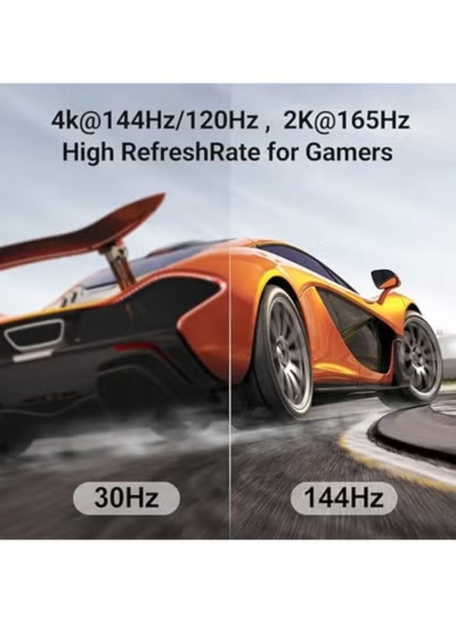 كيبل USB-C إلى DisplayPort بدقة 8K عند 60 هرتز، طول 2 متر – سريع، سهل الاستخدام، ومتوافق مع أحدث أجهزة ماك بوك وأجهزة USB-C - Image 5