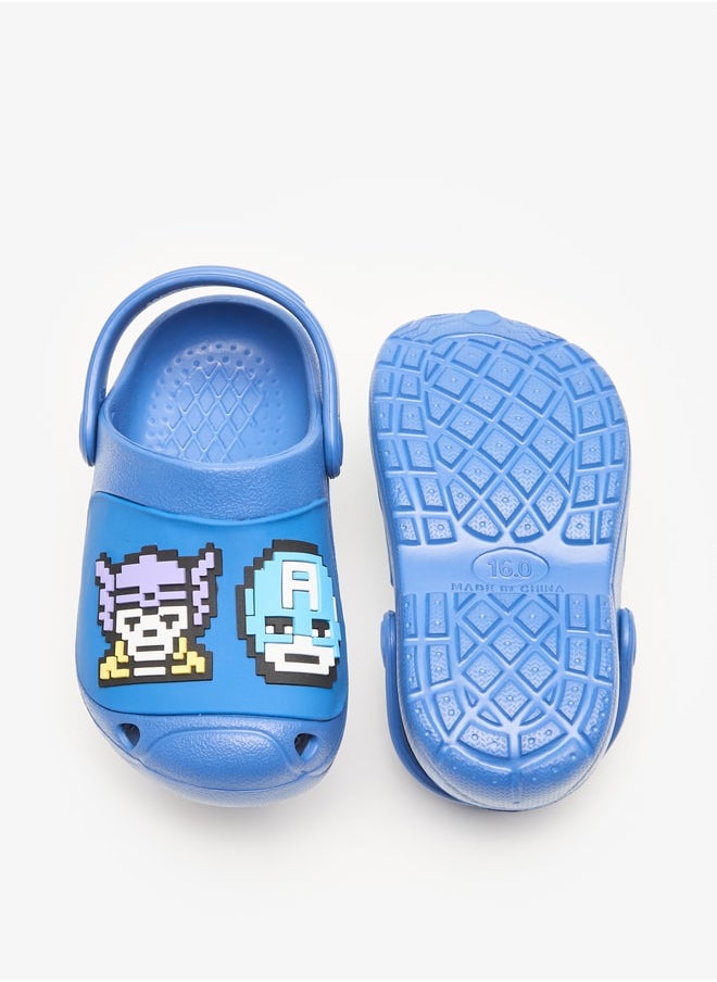 MARVEL Boys Marvel Avengers Applique Detail Clogs  - Image 4