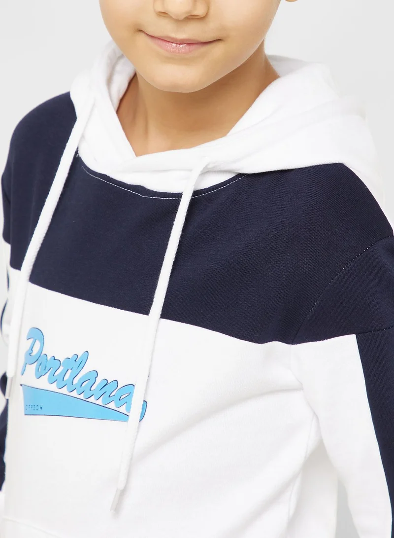 Pinata Holographic Foil Printed Hoodie For Boys