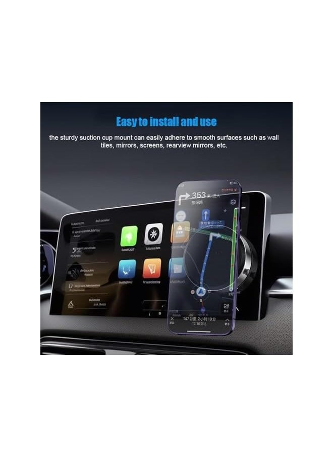 erorex Car Suction Cup Phone Holder Vacuum Adsorption Phone Tablet Mount 360° Rotatable Universal Windshield Phone Holder  - Image 5