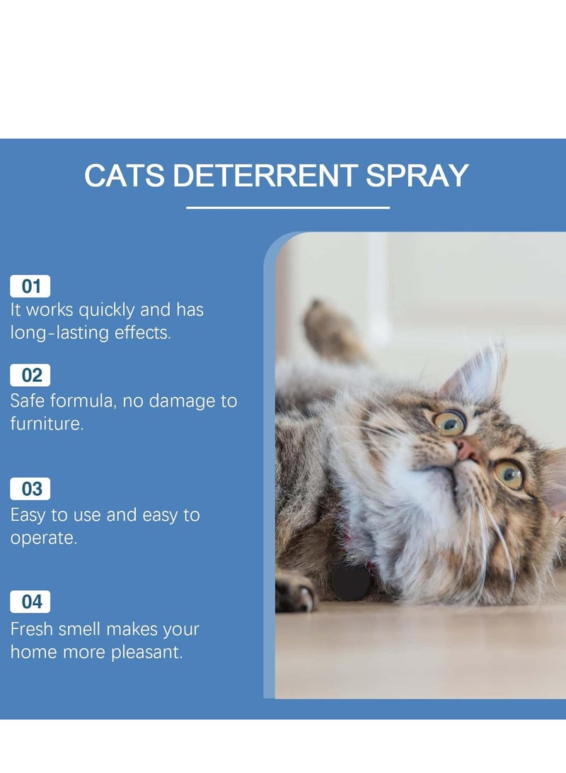 YEGBONG 100ML Plant Extracts Cat Repellent Spray, Indoor & Outdoor Cat Deterrent for Furniture, Sofa, Rug & Curtain, Effective Training Aid, Safe & Natural Formula - Image 4