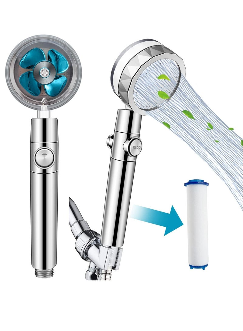 High Pressure Handheld Turbocharged Shower Head With Filter - Image 1