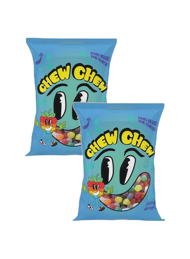 تشو تشو  حلوى جيلي نباتية من Gummy Drops، 80 جرامًا (عبوة من قطعتين) - Image 1