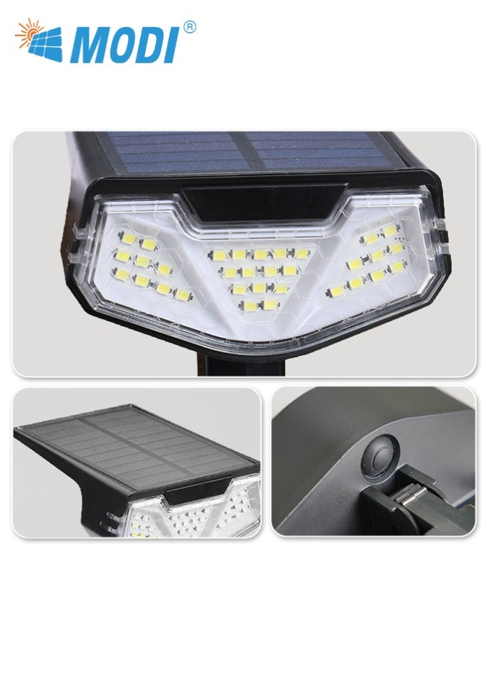 MODI Solar Ground Spike Light 2PCS – 6500K White | IP65 Waterproof | 8+ Hrs Runtime | 90° Adjustable Angle | Outdoor Garden Pathway Lighting | Energy Saving - Image 3