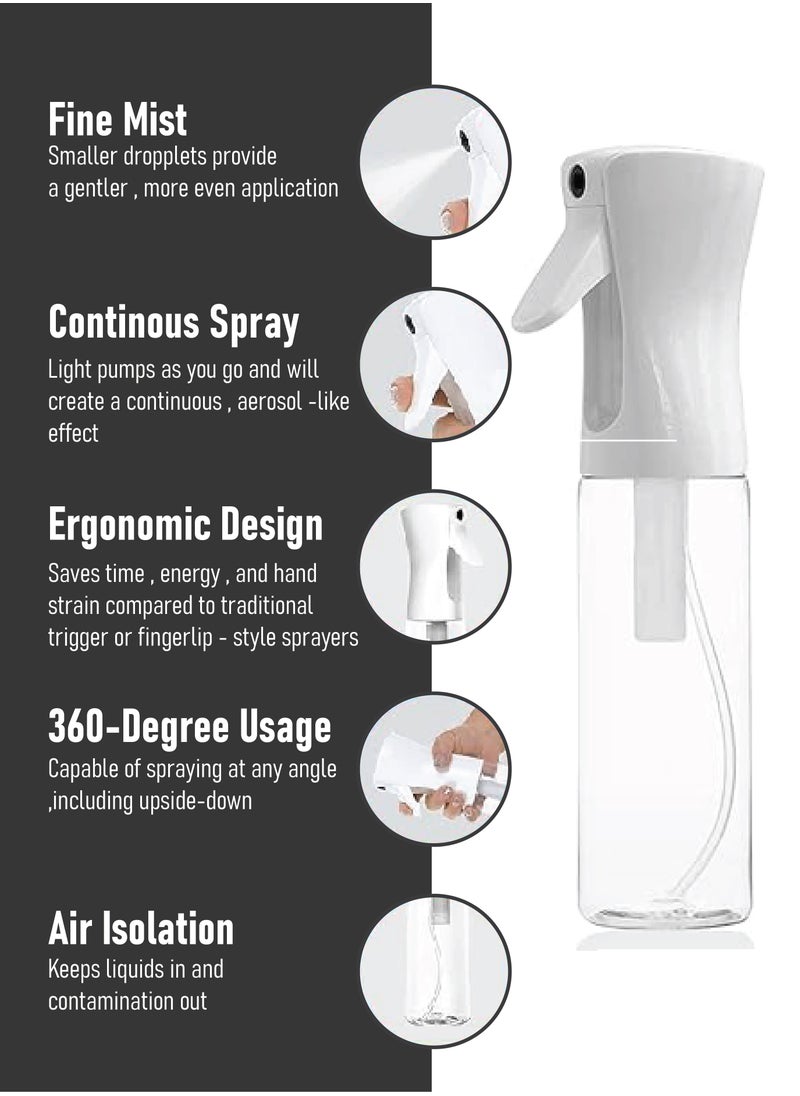 Hair Spray Misting Bottle, 200ml Refillable Fine Mist Sprayer Bottle, Ultra Fine Continuous Water Mister For Salon, Gardening, Plants & Skin Care (Transparent) - pzsku/Z29BC0C57BB5A6BEAB20CZ/45/_/1726265221/1976bf29-3588-433c-a993-ee939e20eadf