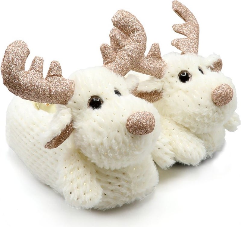 Twigy Deer Star Women Animal Slippers White 36/41 AA0646  - Image 1
