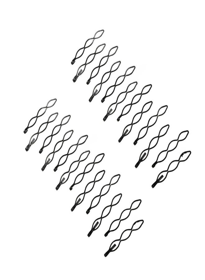 SelHeng 24 Pcs Mini Bobby Pins, Vintage Hair Pins in Black, Invisible Bangs Clips for Women and Girls Decorative Wedding Dainty Accessories Headwear - Image 1