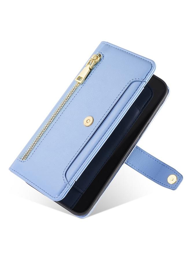 S-TOP Case For Google Pixel 9 Sheep Texture Cross-body Zipper Wallet Leather Phone Case - Image 5