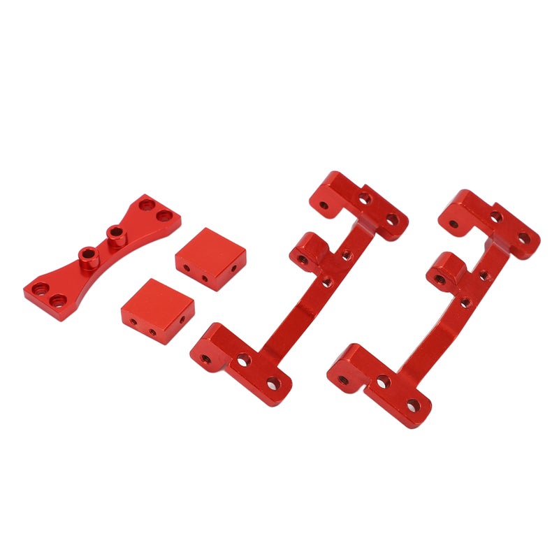 Metal Pull Rod Base with Axle Upper Servo Bracket Mount for MN 99S D91 D90 1/12 RC CarRed - Image 3