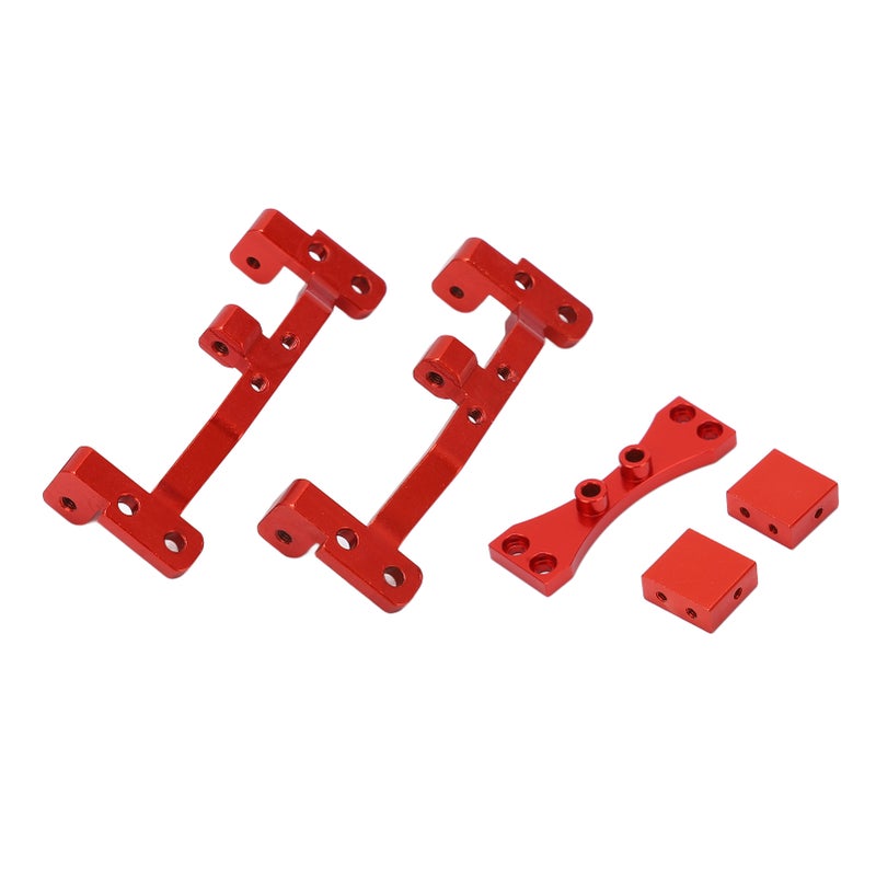Metal Pull Rod Base with Axle Upper Servo Bracket Mount for MN 99S D91 D90 1/12 RC CarRed - Image 2