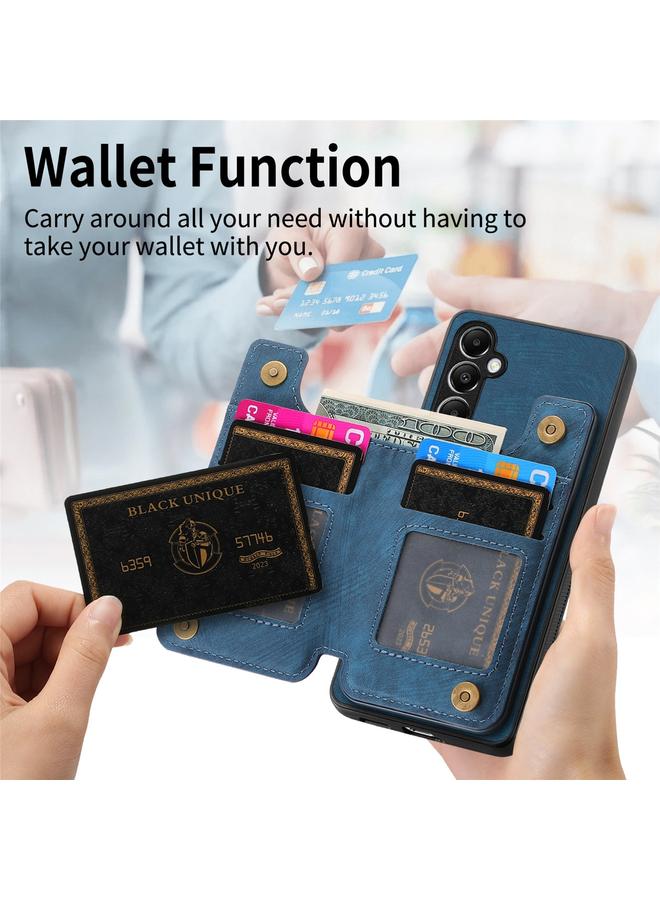 اس-توب جراب خلفي بسحاب من الجلد بتصميم كلاسيكي لهاتف Samsung Galaxy A55 5G - Image 3