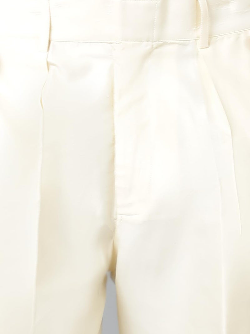 VASTRAMAY Men’s Viscose Kurta Pyjama Set I Solid Plain Weave Design I Supreme Solids Indated Traditions Festive Kurta and Pyjama Set_VSHRMK169CRnPANT011CR_38 | Traditional Outfit Cream - Image 5