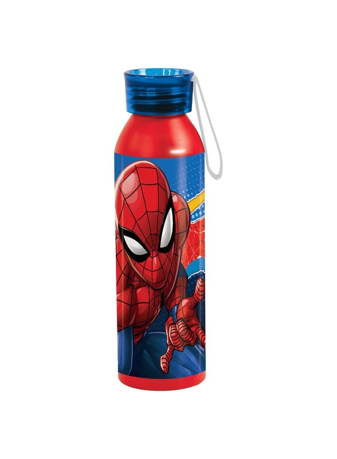 SPIDERMAN Spider-Man: Classic Aluminum Water Bottle- 500ml, Leak-Proof Flip Lid, Lightweight & Durable - Image 5
