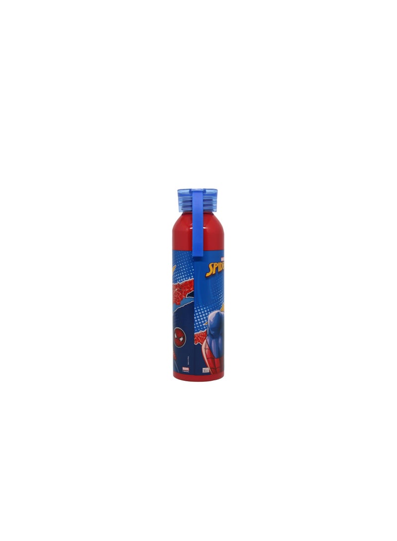 SPIDERMAN Spider-Man: Classic Aluminum Water Bottle- 500ml, Leak-Proof Flip Lid, Lightweight & Durable - Image 2