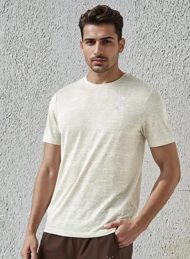 Men Textured Performance T-shirt