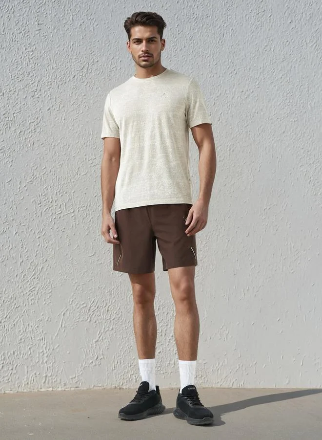 Splash Active  Men Textured Performance T-shirt for Men | Best Price UAE