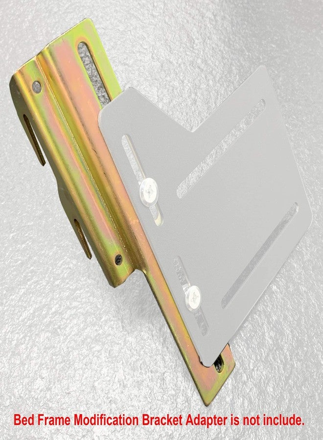 appacare قطعتان من دعامات تحويل إطار السرير 711 من دعامات تثبيت بمسامير إلى دعامات تعليق للوح الرأس مع أدوات التثبيت، محول لوحة خطاف سكة السرير قابل للتعديل، دعامات تعليق سكة السرير - Image 5