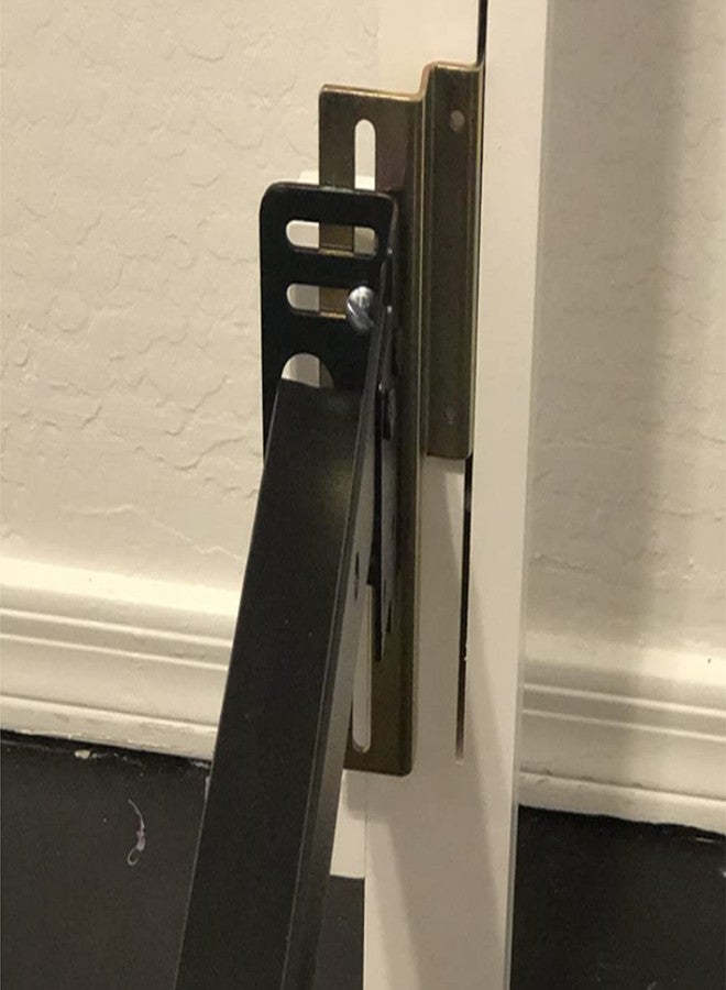 appacare قطعتان من دعامات تحويل إطار السرير 711 من دعامات تثبيت بمسامير إلى دعامات تعليق للوح الرأس مع أدوات التثبيت، محول لوحة خطاف سكة السرير قابل للتعديل، دعامات تعليق سكة السرير - Image 2