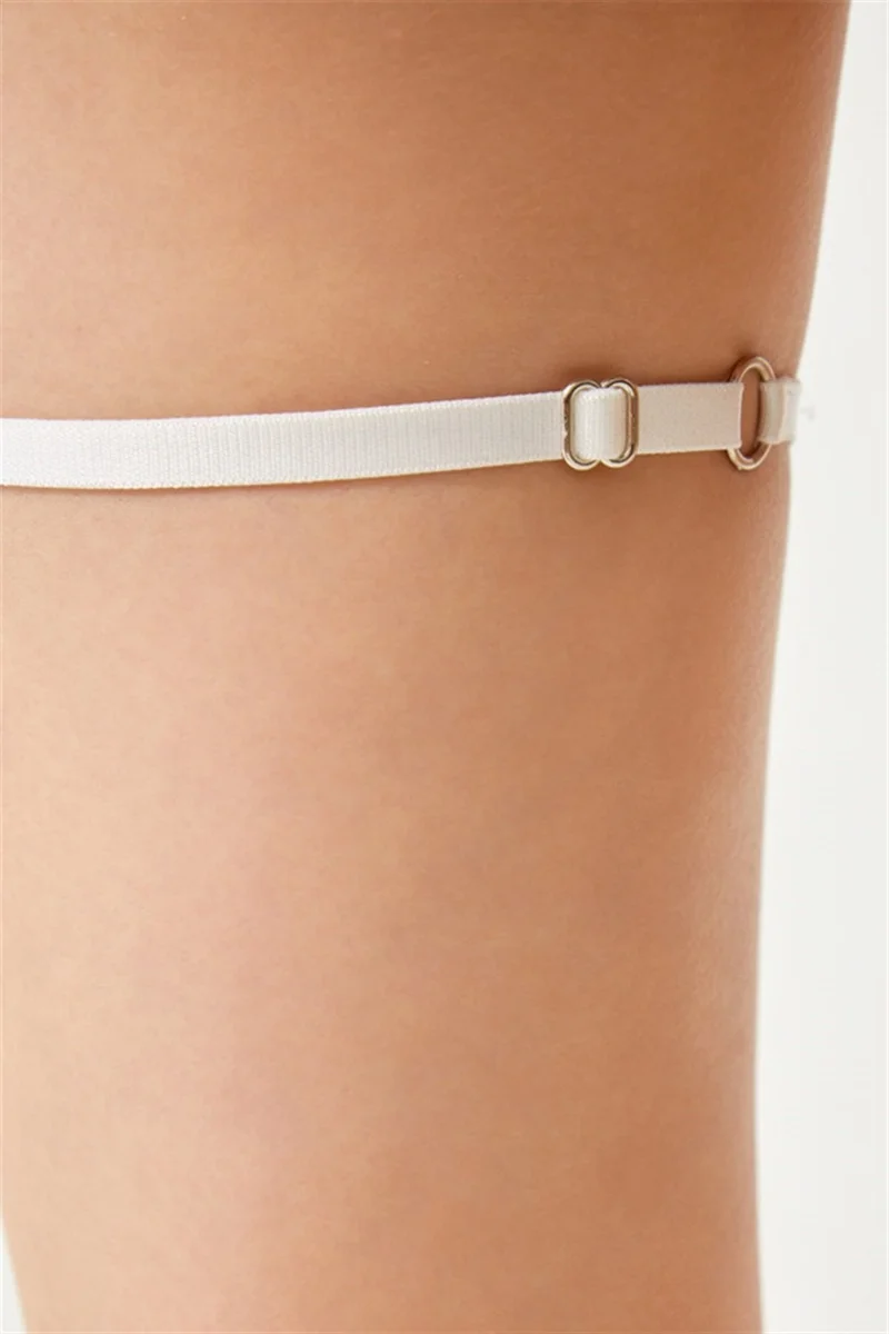 كوتن هيل White Stone Detailed Adjustable Women's Leg Accessory