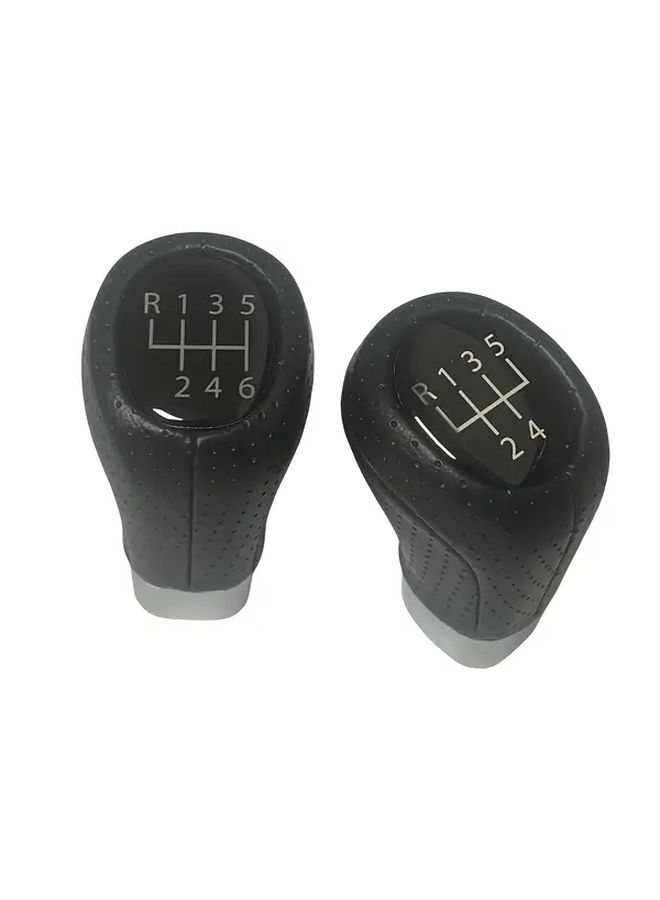 5 Gears Manual Shift Knob For BMW E30 E36 E39 E46 E60 E87 E90 Ergonomic Pu Leather And Abs Shifter Lever With Clear Gear Numbering Direct Fit Replacement - Image 5