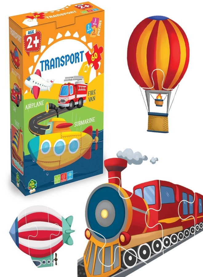 The Book Tree Transport Puzzle for Kids, 60 Pieces, Captivating Illustrations, Educational & Fun Learning by Majestic Book Club - Image 1