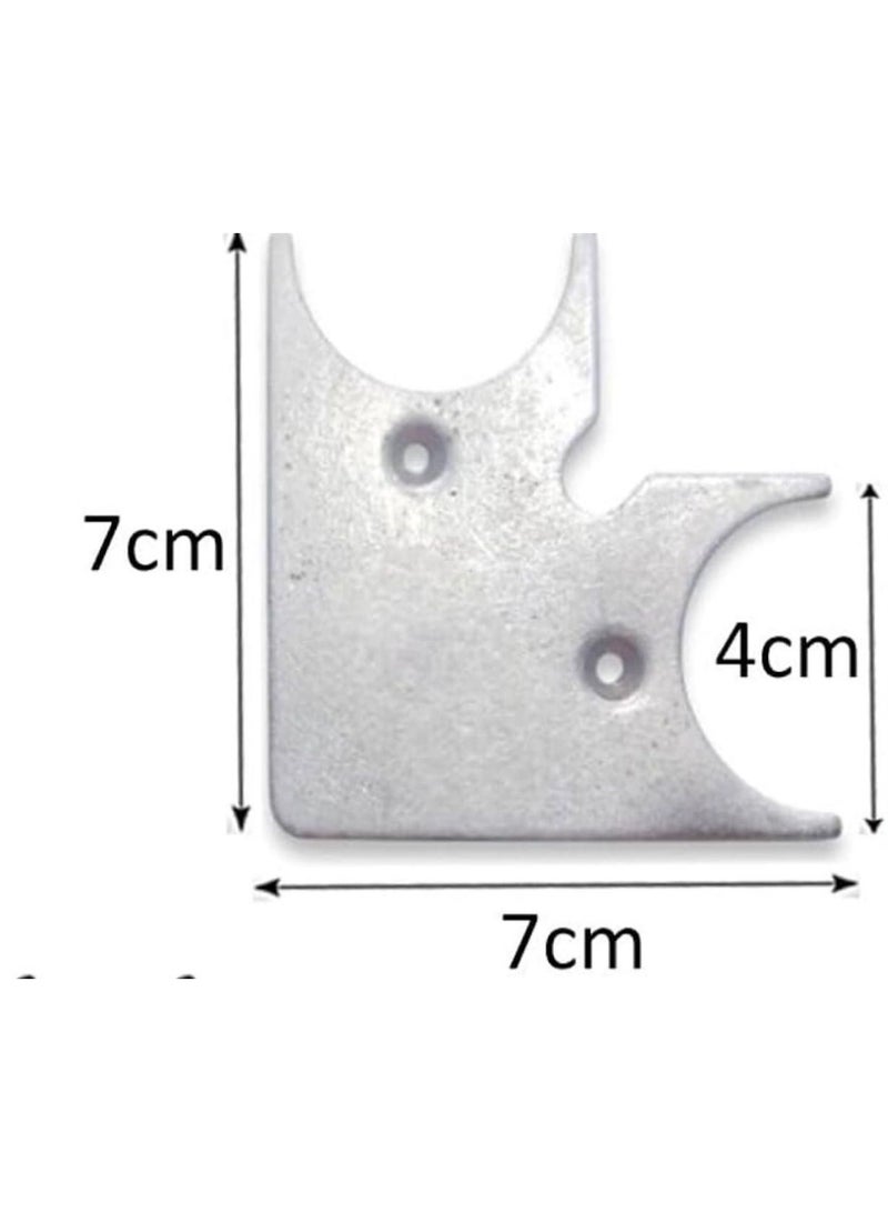 أثاث من الفولاذ المقاوم للصدأ العالمي حامل زاوية الحامل السحري لطاولة الخزائن موصل زاوية شامل مناسب للعديد من الأعمال المهنية اختر الرقم الصحيح (10) 4 قطع - Image 1