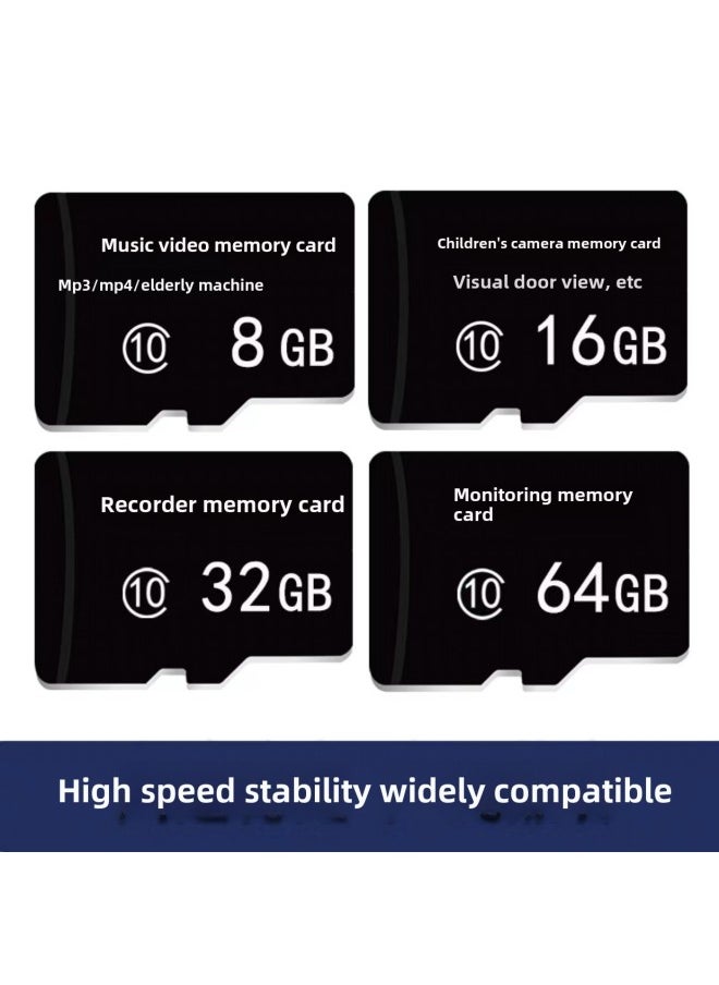 Generic - 8G Memory Card 16G Monitoring TF Card 32G Camera 64G Driving Recorder 128G Game Machine-Capacity:256MB - Image 1