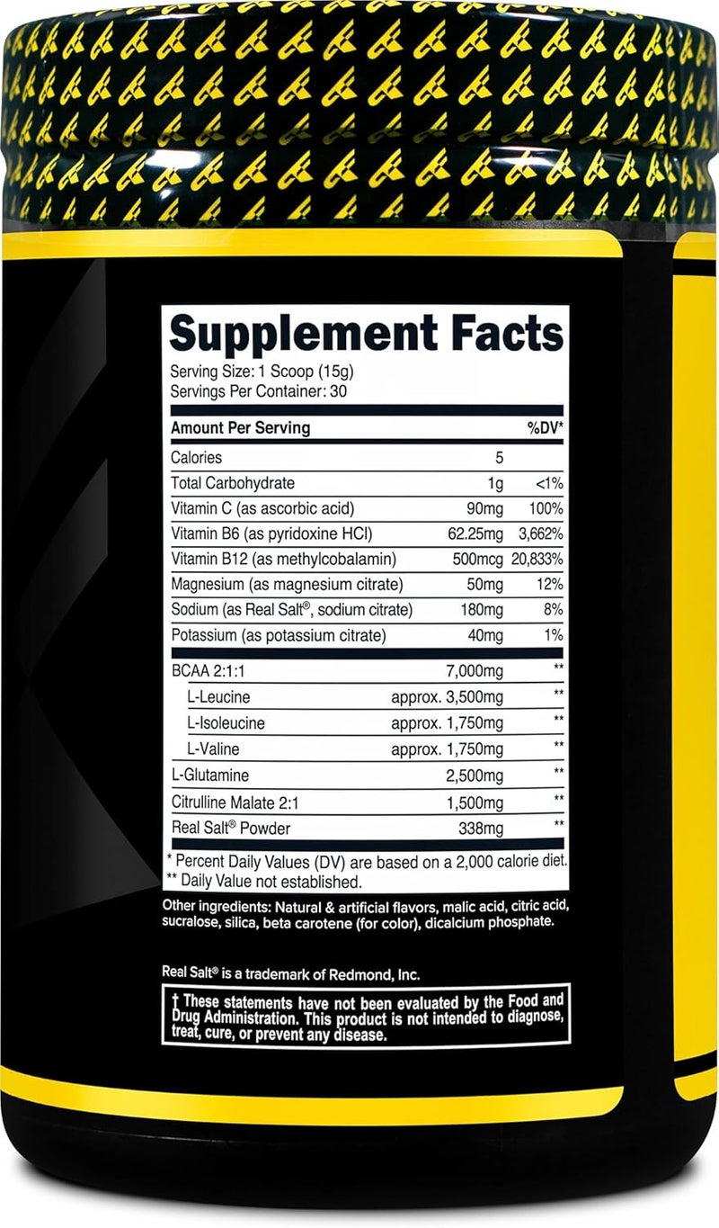 Primaforce BCAA Powder Pineapple Mango 30 Servings  7000MG 211 BCAAs PostWorkout Recovery Drink with Amino Acids and Real Salt for Men  Women - Image 4