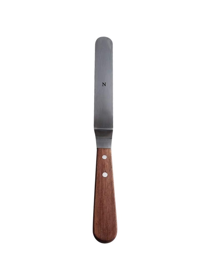 Nutlink Professional Cake Decorating Tools - Large Stainless Steel 8" Icing Spatula - Offset Baking Icing Spatula with Wood Handle (8 inch) - Image 1