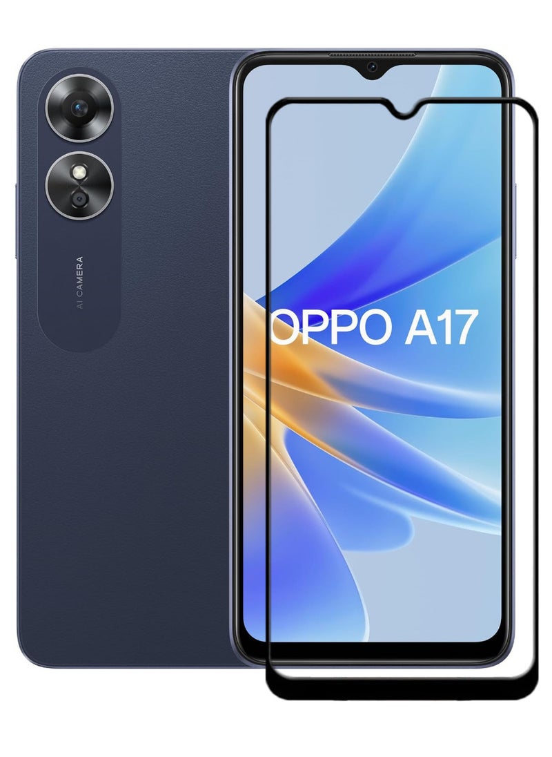 ACLIX Antistatic ESD Dustproof Premium Quality High Definition Tempered Glass Screen Protector Designed For Oppo A17 - Image 1