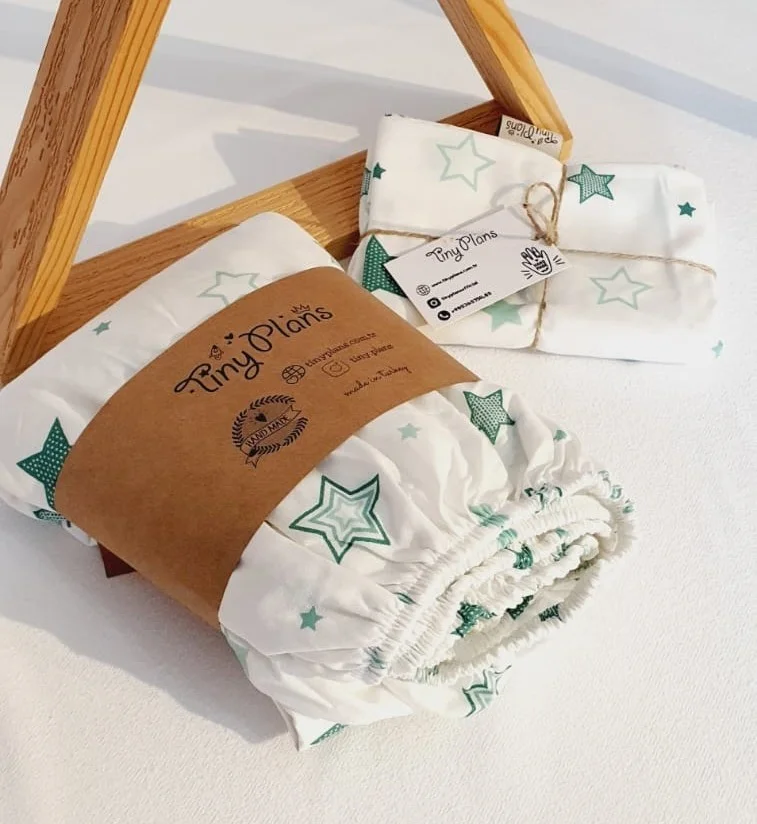 تيني لانس Elastic Baby Bed Sheet - Pillowcase Set 70X110 cm