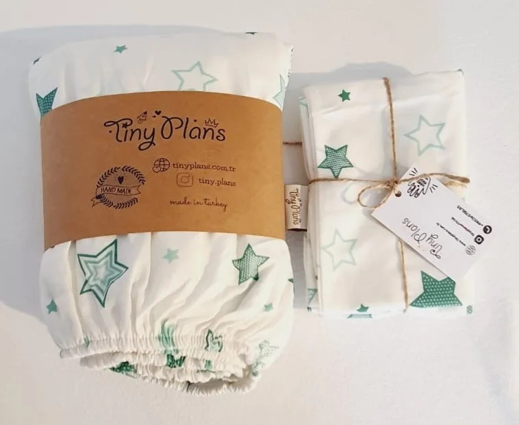 تيني لانس Elastic Baby Bed Sheet - Pillowcase Set 70X110 cm