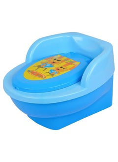 Nabhya Baby Toilet Training Potty Seat With Upper Closing Lid And Removable Bowl (Blue)  - Image 3