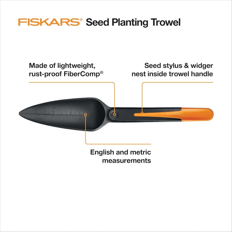 Fiskars 3401101001 Seed Planting Trowel Black - Image 2