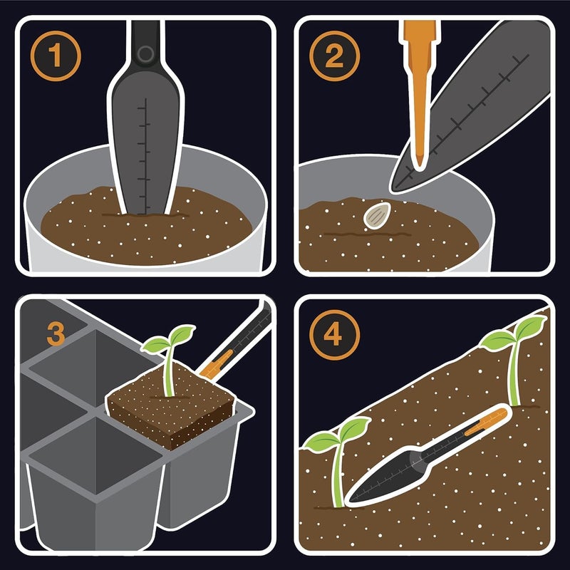 Fiskars 3401101001 Seed Planting Trowel Black - Image 4