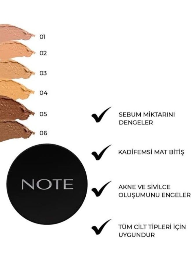 Note Luminous Silk Compact Powder 04 Sand 10g - Image 4