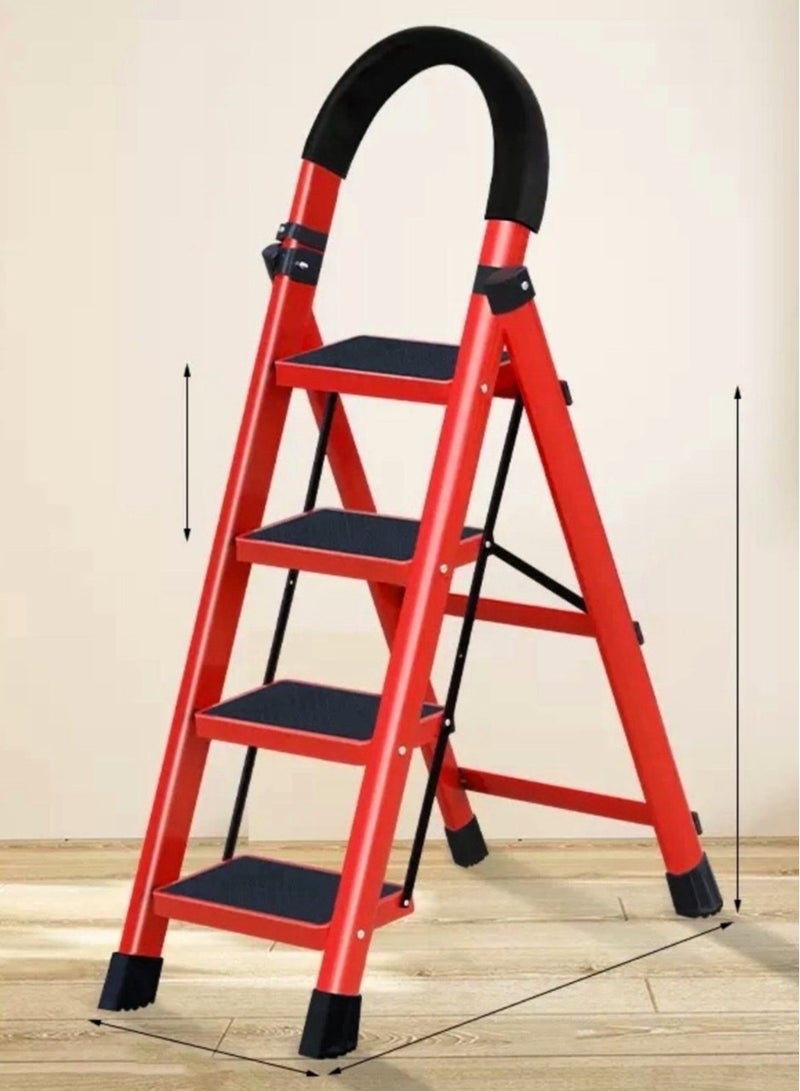 Living SET OF 2 Professional Folding Ladder 4 Step Household Ladder - Image 2