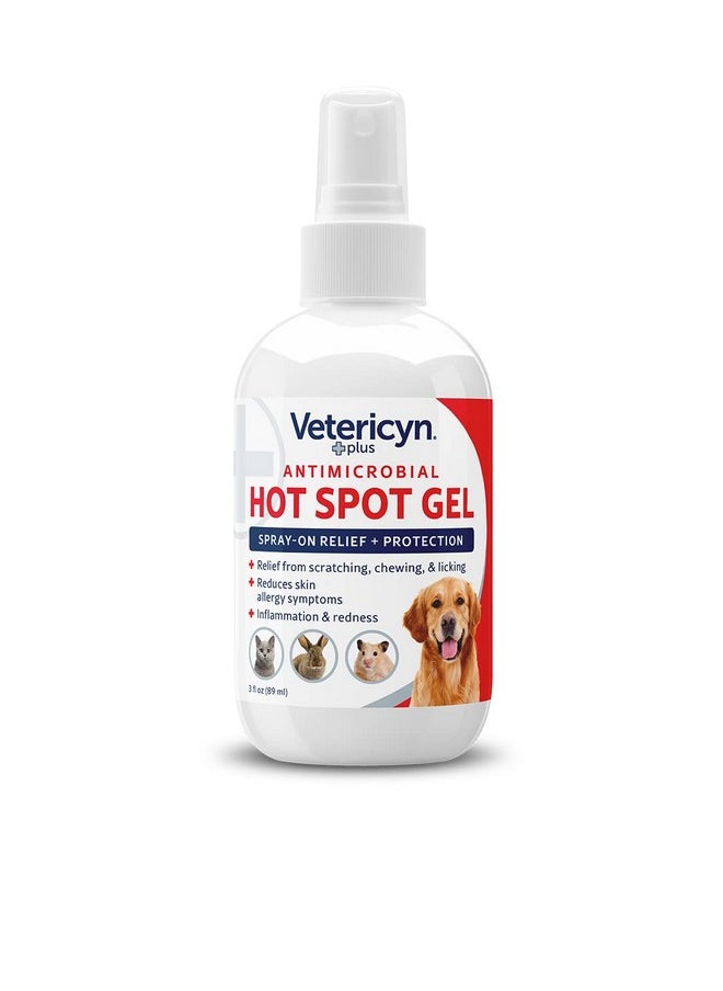 Vetericyn Plus Dog Hot Spot Gel | SprayOn Hot Spot Care For Dogs, Relieves Dog Itchy Skin And Allergy Symptoms, Helps With Skin Inflammation And Redness, Safe For All Animals. 3 Ounces  - Image 3