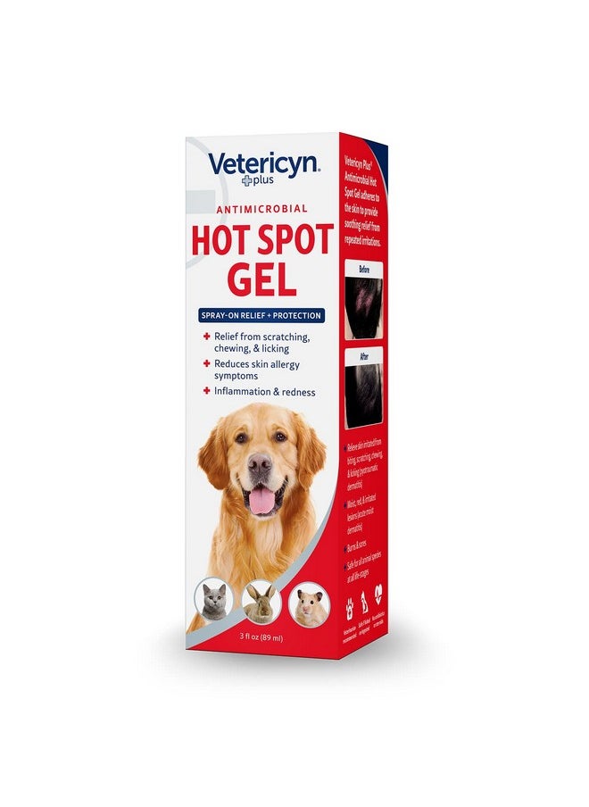 Vetericyn Plus Dog Hot Spot Gel | SprayOn Hot Spot Care For Dogs, Relieves Dog Itchy Skin And Allergy Symptoms, Helps With Skin Inflammation And Redness, Safe For All Animals. 3 Ounces  - Image 5