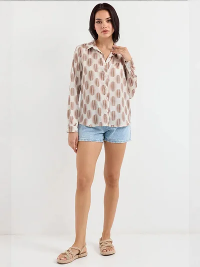 BIG DART BDART Satin Long Sleeve Button Up Shirt