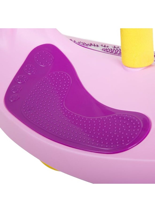 سيارة هزازة - لعبة ركوب للاطفال بعمر 3 سنوات فما فوق - العاب ركوب للاطفال بدون بطاريات او تروس او دواسات، فقط قم بلف وتذبذب وانطلق من هابي كيدو (وردي) - Image 3