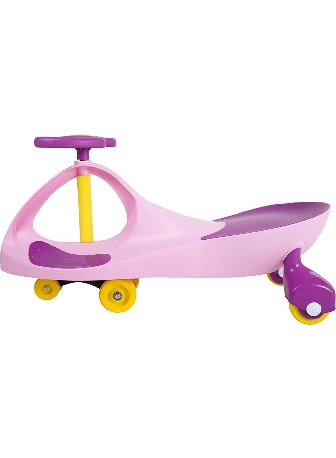 سيارة هزازة - لعبة ركوب للاطفال بعمر 3 سنوات فما فوق - العاب ركوب للاطفال بدون بطاريات او تروس او دواسات، فقط قم بلف وتذبذب وانطلق من هابي كيدو (وردي) - Image 5