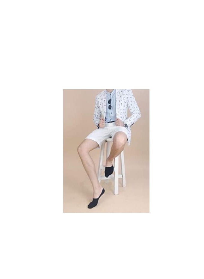 DIAMOND TOE جوارب قطنية مخلوطة للرجال 6 أزواج - جوارب غير قابلة للانزلاق - بطانات غير مرئية - مقاس EU 40 إلى 45 - Image 5