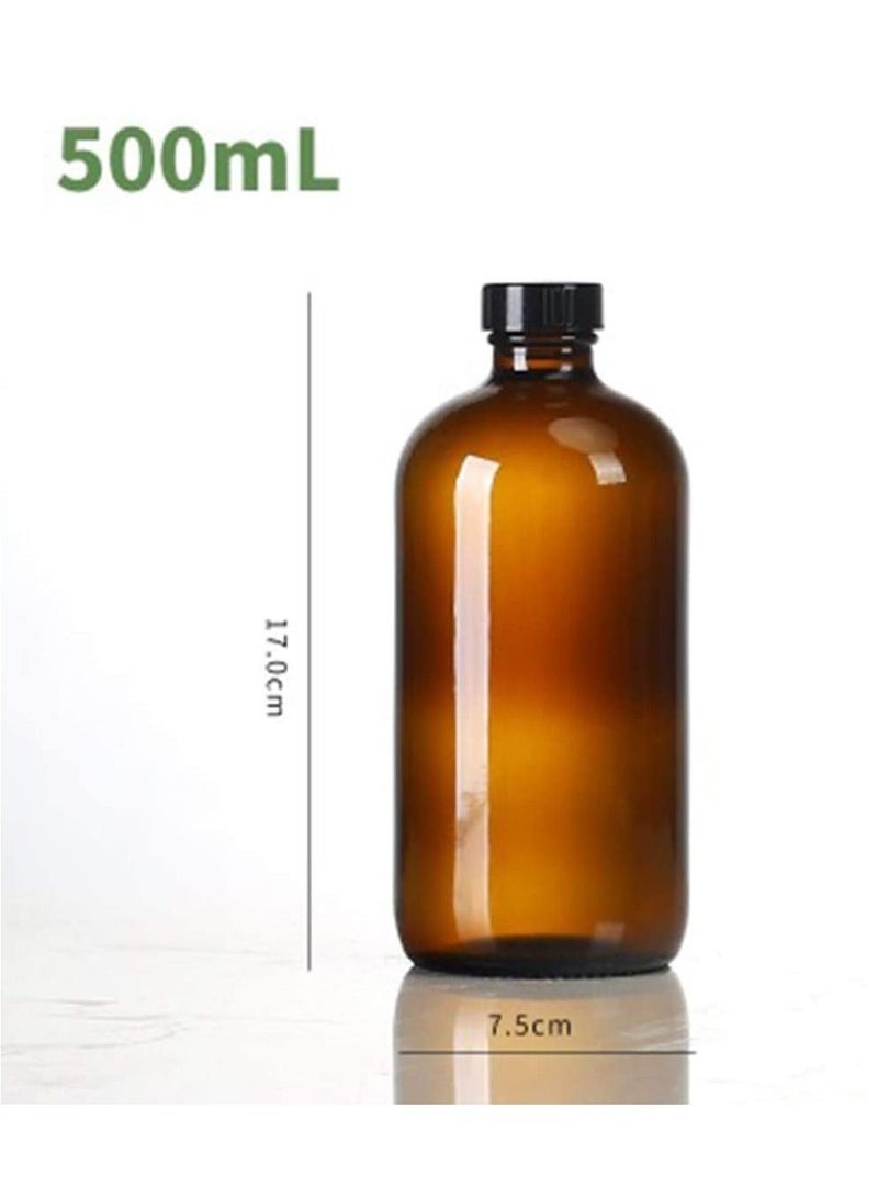 SYOSI Spray Bottles 500ML, Fine Mist Amber Sprayer Plant Mister Atomiser Refillable Container with Stream Modes Set for Essential Oils, Cleaning 2 Pack - Image 5
