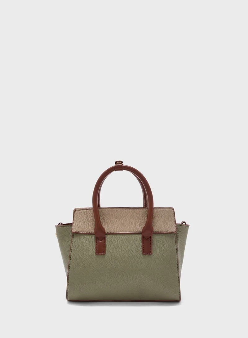 ايلا Color Block Satchel Bag
