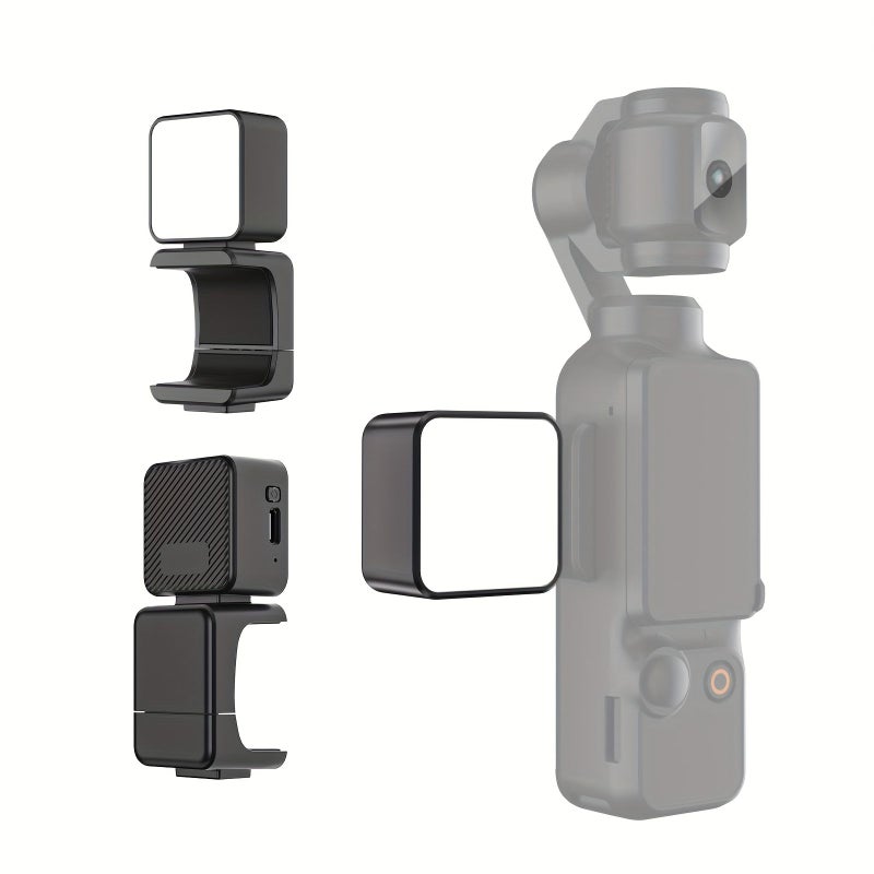 طقم الإضاءة المزدوجة لـ DJI Pocket 3/4 مع إضاءة تعبئة مغناطيسية قابلة لضبط السطوع ودرجة حرارة اللون (CCT) - Image 2