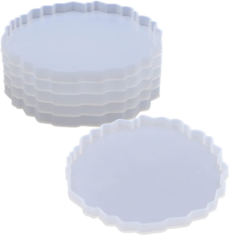 orgner 4 Pack Silicone Agate 3 inch Popular Standard Mould for Epoxy Resin, DIY Coasters, Gemstone Style Decor, Crafting Supplies - Image 5