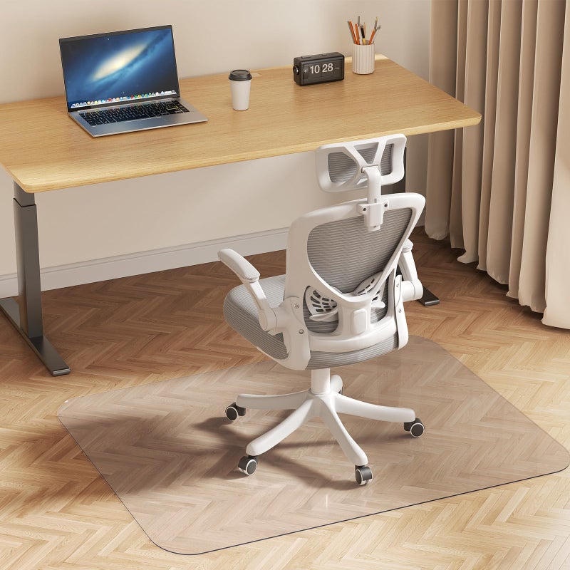 Delamu Office Chair Mat for Hardwood Floor, 30"Ã—48" Office Computer Desk Chair Mat, Clear PVC Heavy Duty Floor Protector Mats for Rolling Chairs (Only for Hard Floor) - Image 1