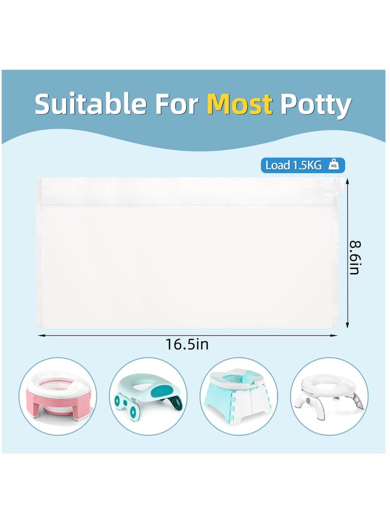 Zikra Portable Potty Bags, 5 Volumes 100 Pcs Potty Chair Liners for Travel Potty Seat, Universal Size Travel Potty Bags for Potty Training Toilet, Potty Liners for Toddlers Pets Outdoors - Image 5