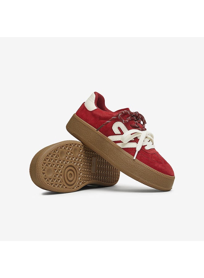 HESHE Tata Spring Fashion Casual Training Shoes For Women Gld02am5 Red/beige Size 35 - Image 4